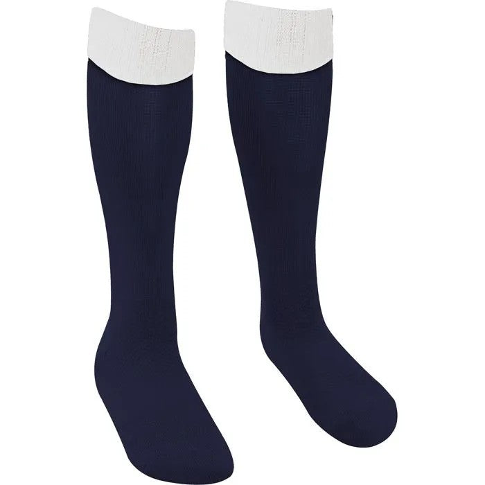 Navy & White Games Socks