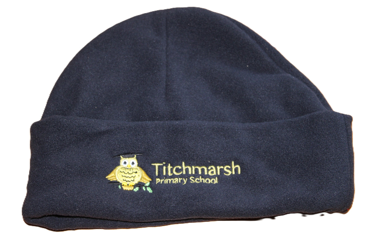 Titchmarsh School Navy Fleece Beanie Hat