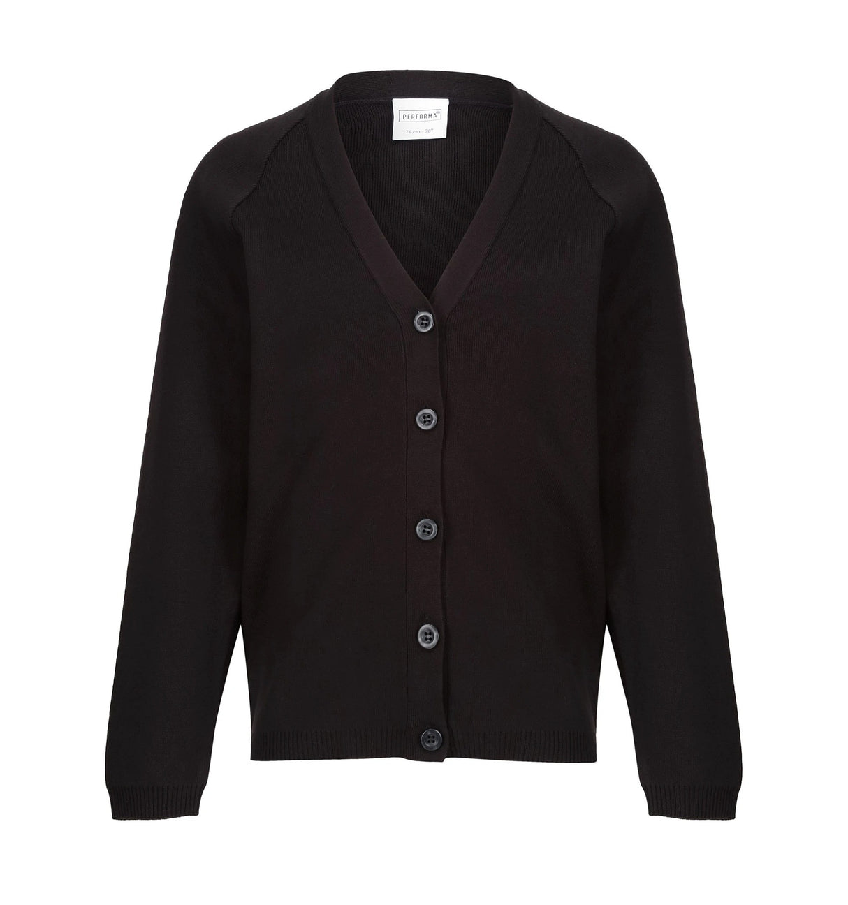Black Cotton Soft Cardigan