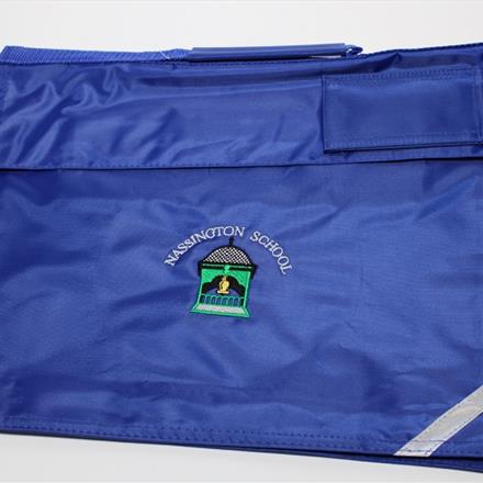 Royal Blue Book Bag With School Logo