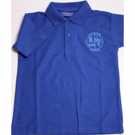 Caythorpe School Royal Blue Polo Shirt with Logo