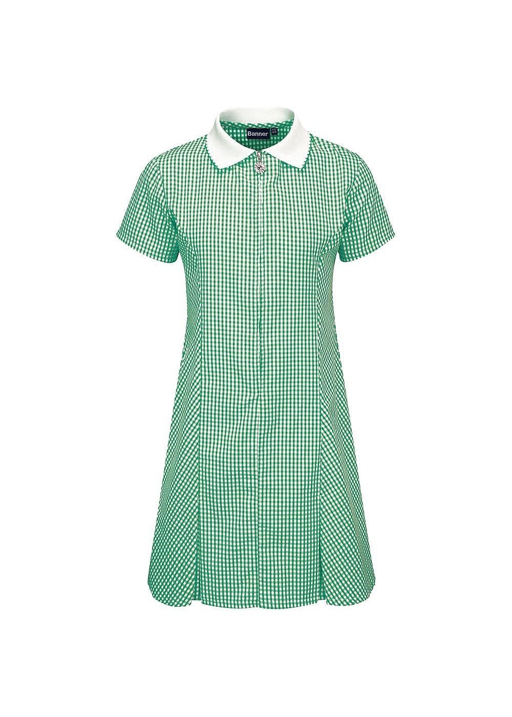 Green Summer Gingham Dress