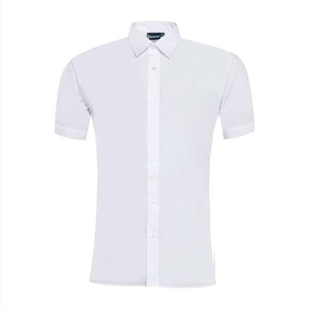 2 Pk Girls Easy Iron White Short Sleeve Blouse