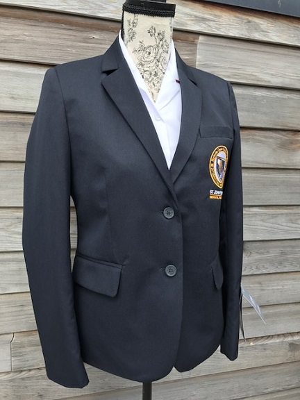 Girls Navy Blazer with St John's School Badge - Every Blazer plants a Tree!