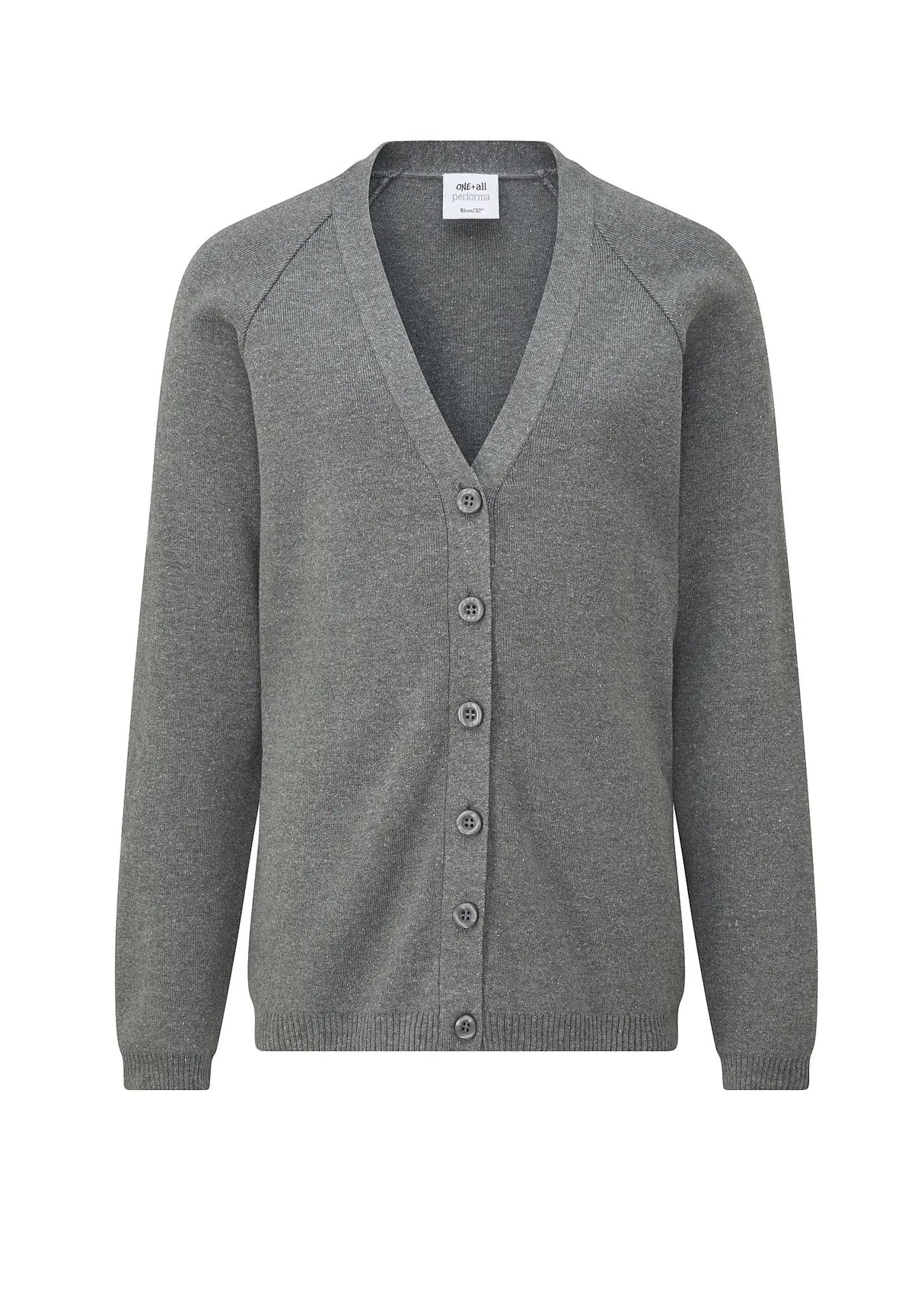 Grey Cotton Soft Cardigan