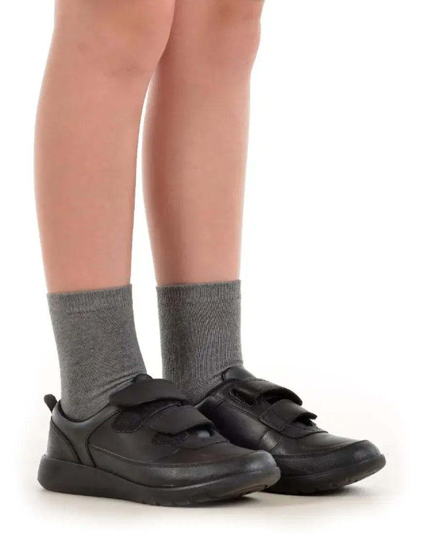 Light Grey Short School Socks.  5 Pair Pack.