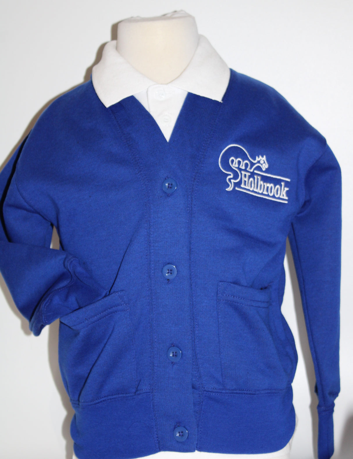 Holbrook School Cardigan with Logo