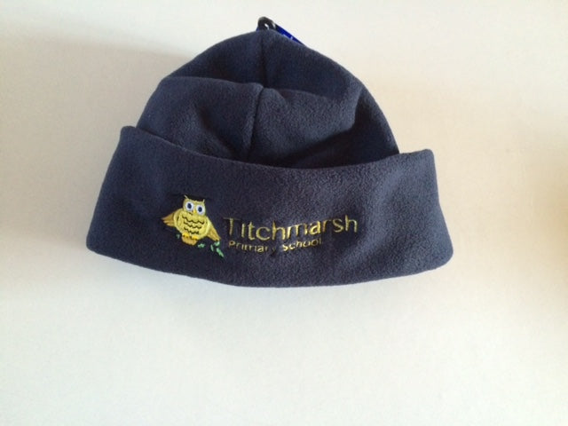 Titchmarsh School Navy Fleece Beanie Hat