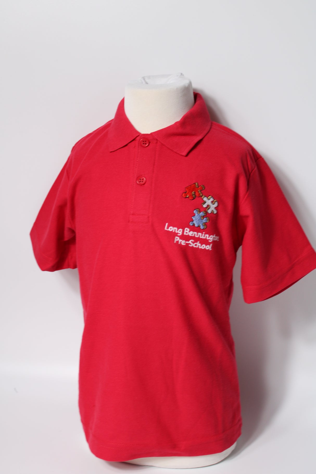 Long Bennington Pre School Polo Shirt - Red or Navy