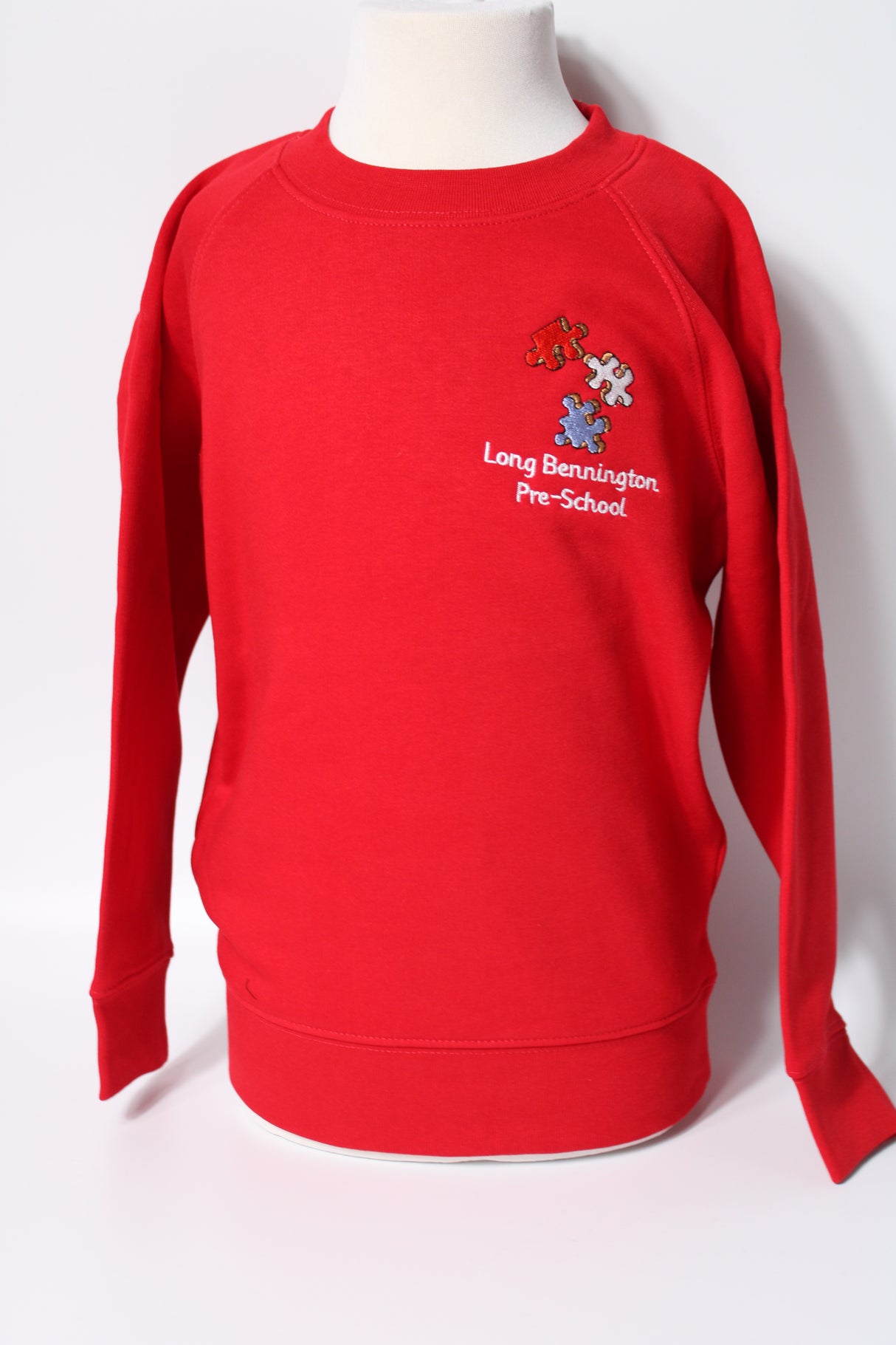 Long Bennington Pre School Sweatshirt - Red or Navy