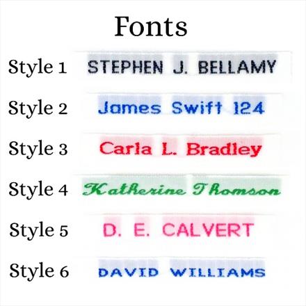 Woven Iron-On Name Labels