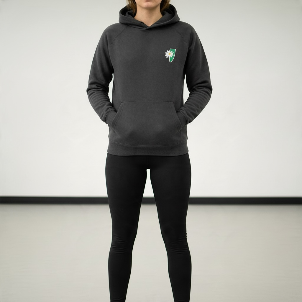 KSHS Black Hooded Top with logo