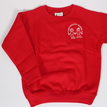 Red Sweatshirt with Logo