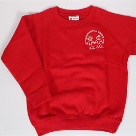 Red Sweatshirt with Logo