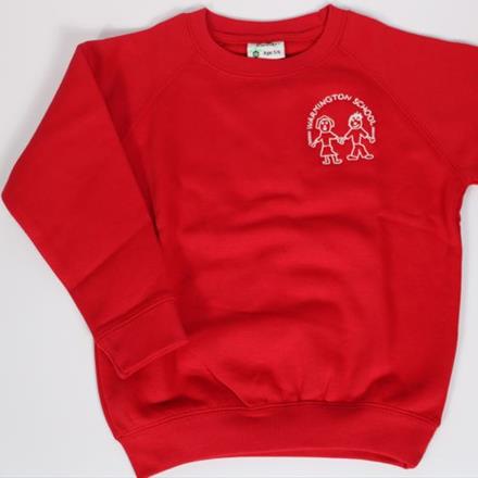 Red Sweatshirt with Logo