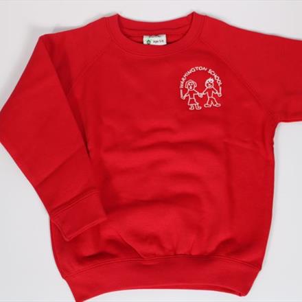 Red Sweatshirt with Logo