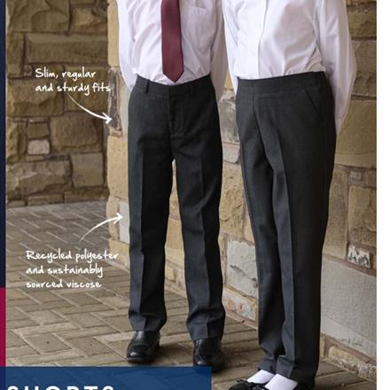 Junior Girls Slimfit Trousers - Grey