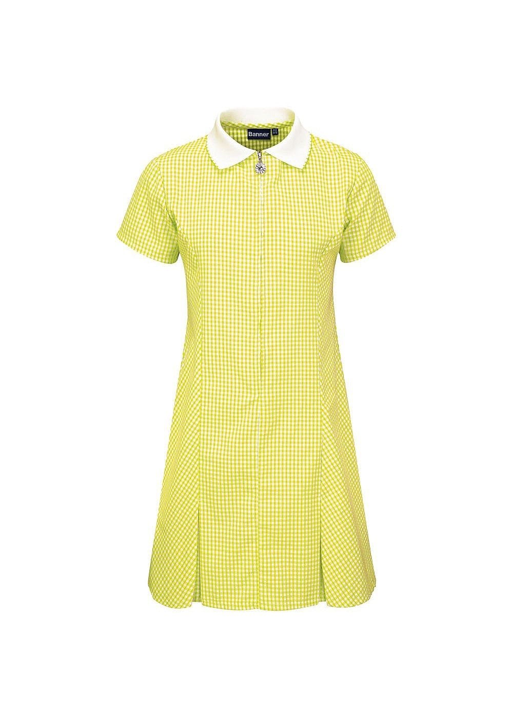 Yellow Summer Gingham Dress