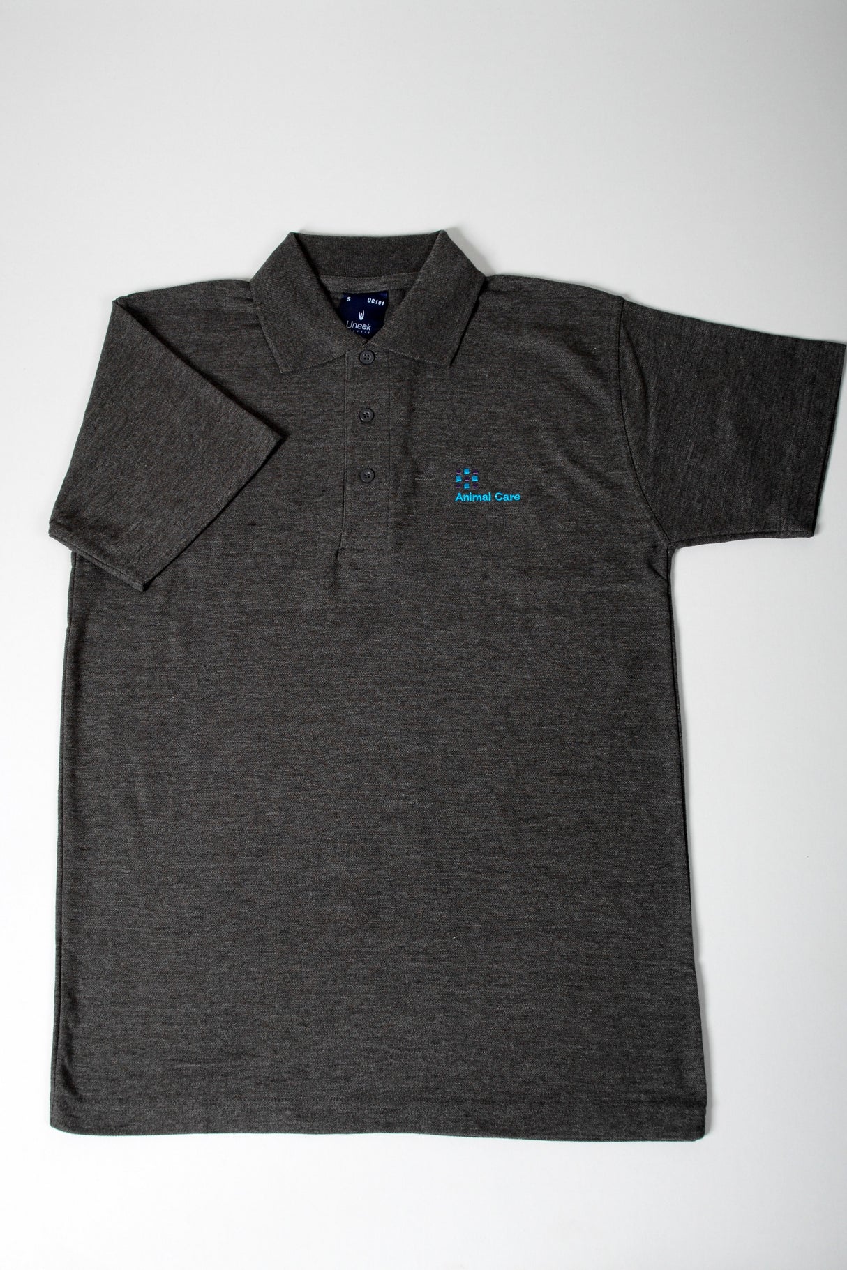 Grey Polo Shirt with Animal Care Logo