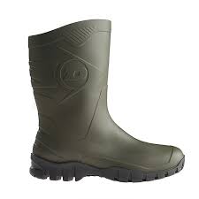 Green Calf Length Welly Boots