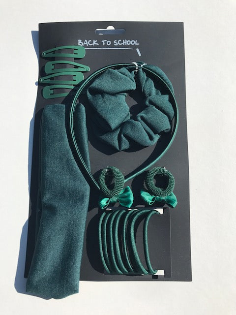Hair Accessory Pack Green