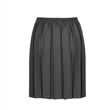 Junior Grey Box Pleat Skirt