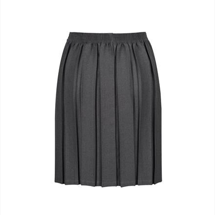 Junior Grey Box Pleat Skirt