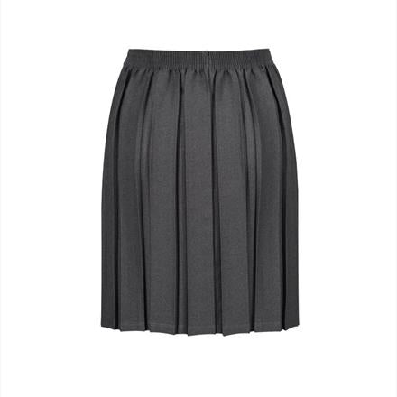 Junior Grey Box Pleat Skirt