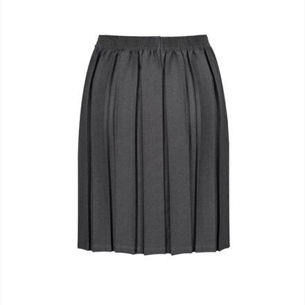 Junior Grey Box Pleat Skirt