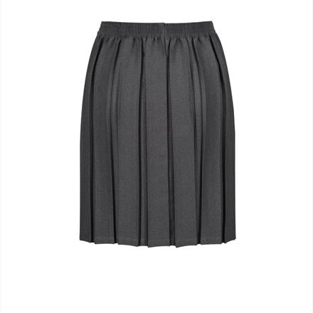 Junior Grey Box Pleat Skirt