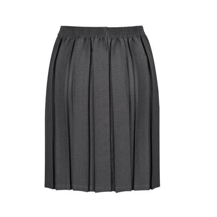 Junior Grey Box Pleat Skirt