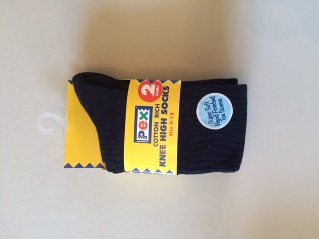 Navy Knee High Socks - Twin Pack