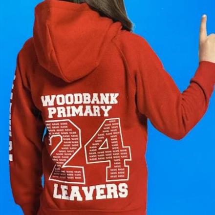 Leavers Hooded Top – Red