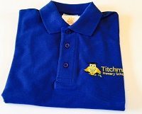 Royal Blue Polo Shirt with School Logo
