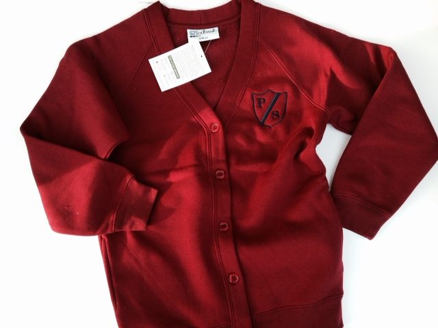 Cardigan with School Logo