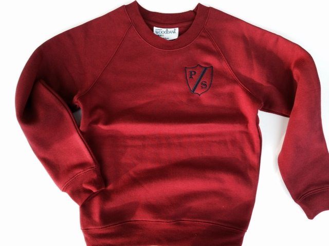 Crew Neck Sweatshirt with School Logo