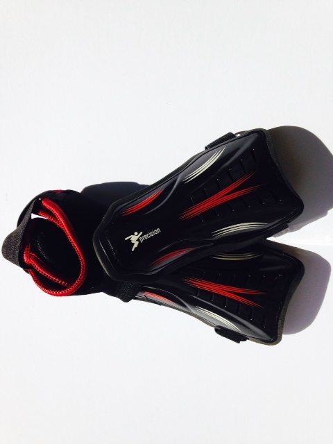 Shin Pads with Ankle Support - For Hockey & Football