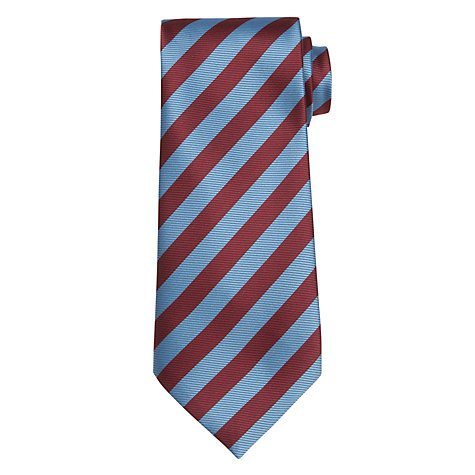 Sky/Maroon Stripe Tie