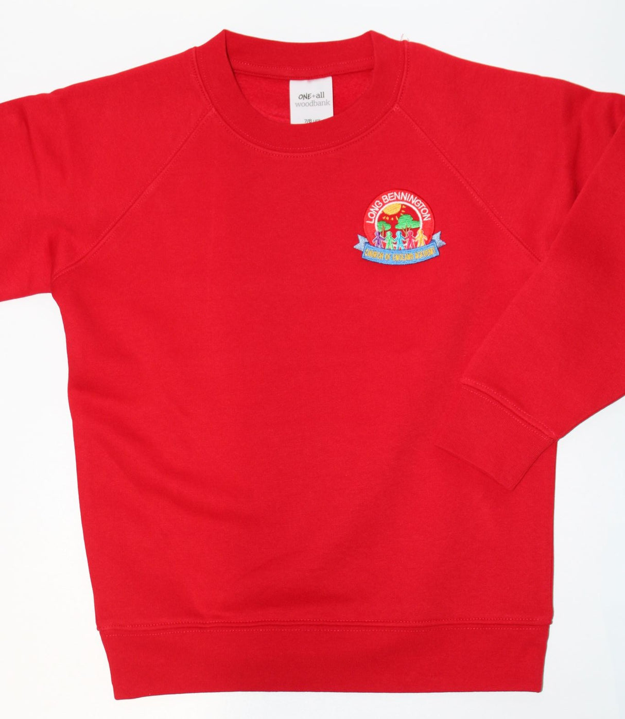 Red Sweatshirt with School Logo