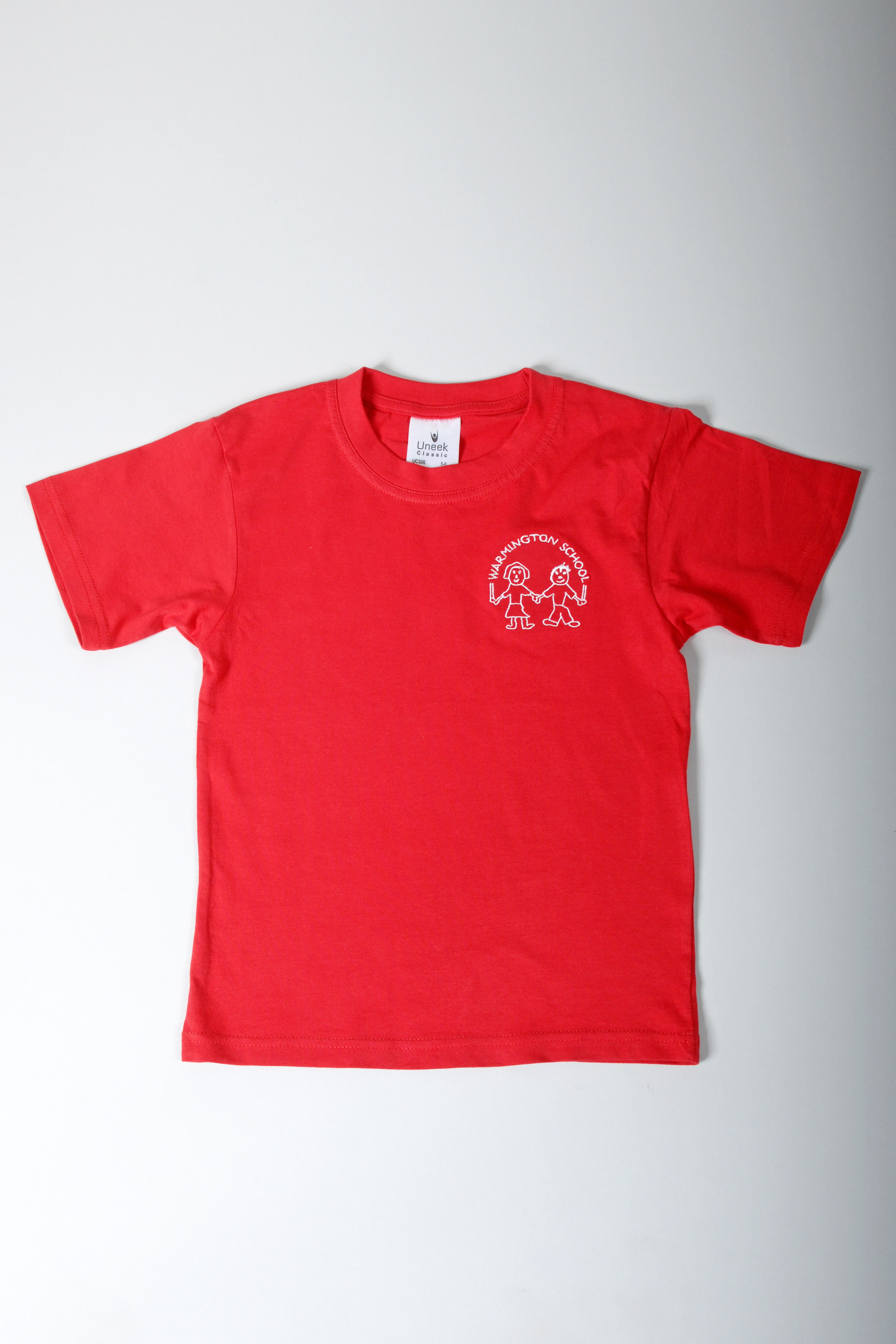 Red T Shirt with School Logo - Age 2-3