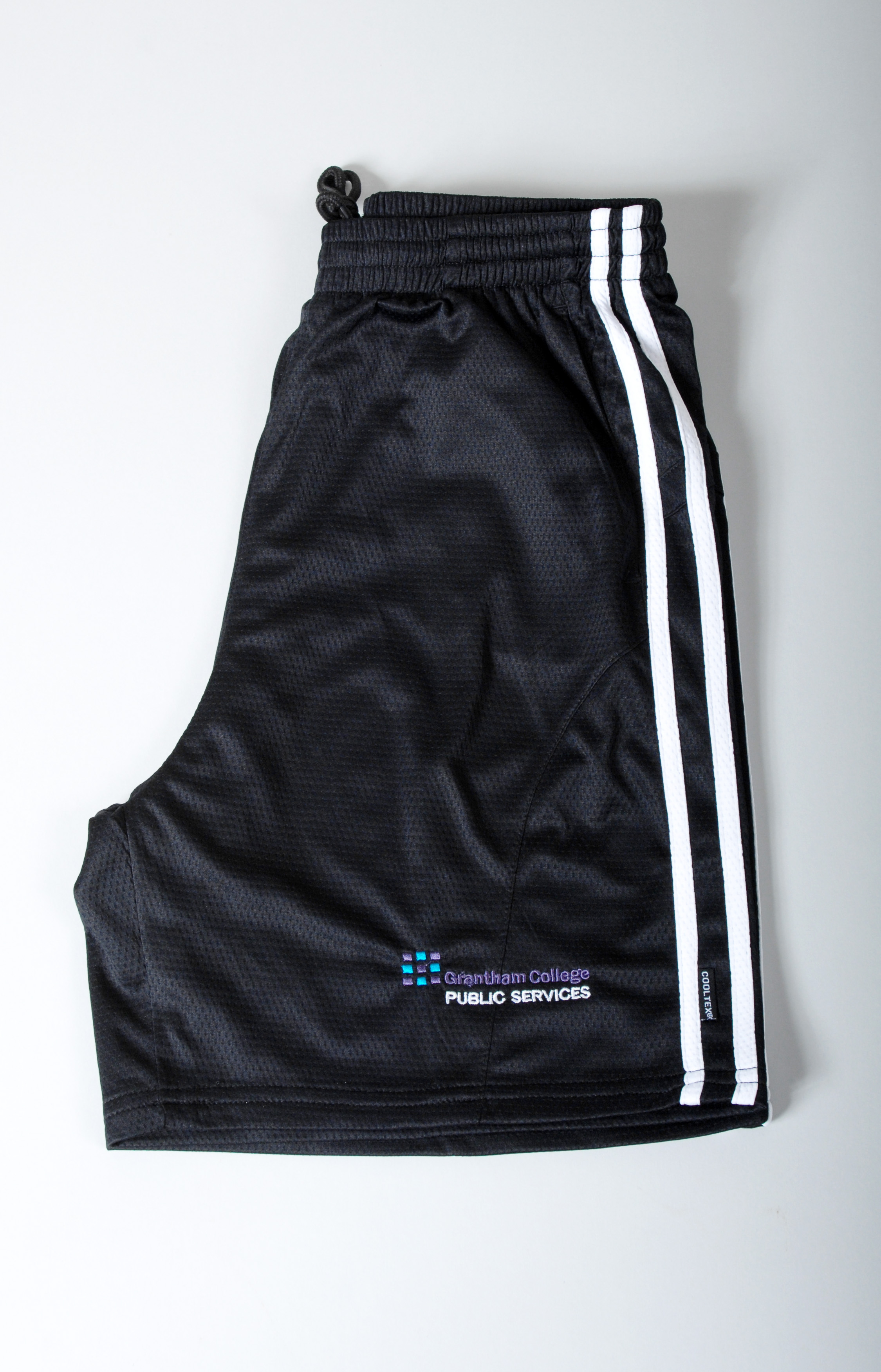 Black Cooltex Sports Shorts (Unisex Fit) - XS (to fit Waist 26-28")