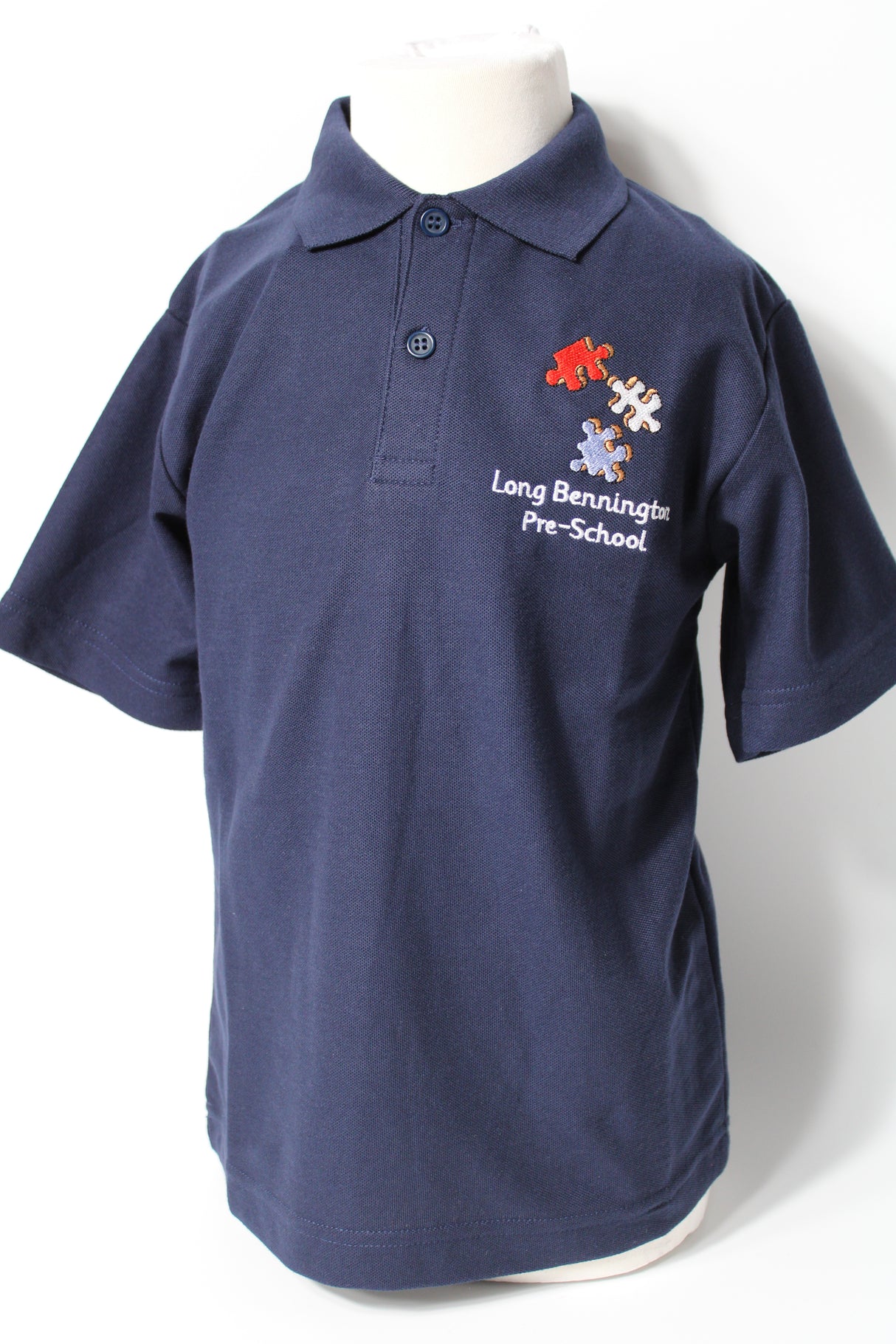 Long Bennington Pre School Polo Shirt - Red or Navy