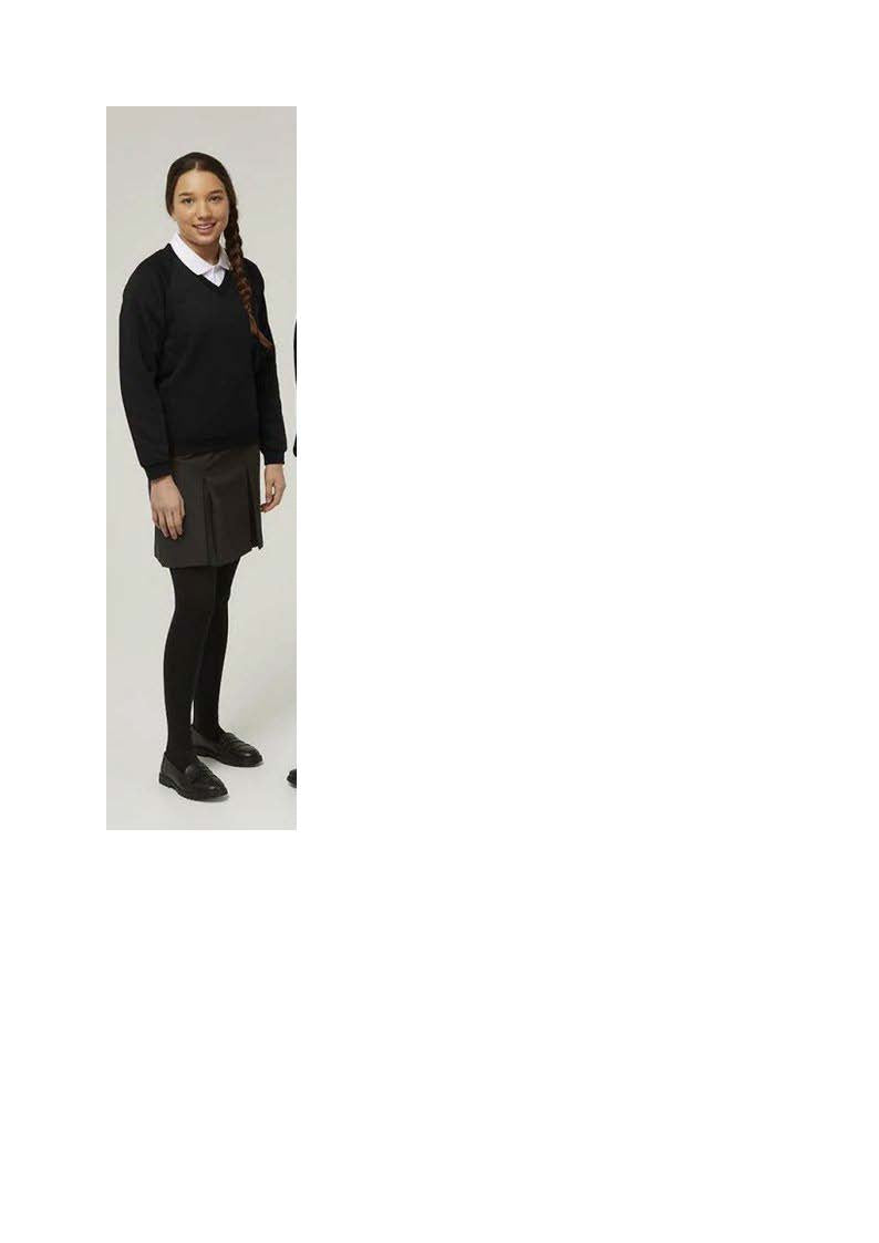 Black Knitted V Neck Pullover - Kesteven & Sleaford High