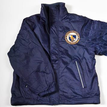 Navy Reversible Jacket with Logos Age 3-4