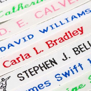 Woven Iron-On Name Labels - 36, 72 or 144 Labels