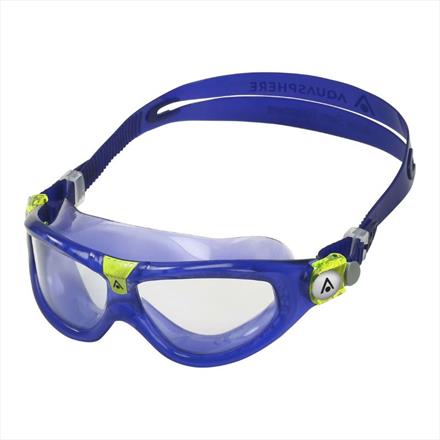 Aqua Sphere Seal Kid 2.0 Swimming Goggles Age 3+ - Purple & Lime/Clear Lens