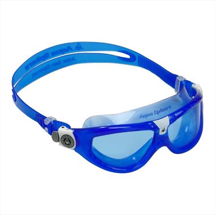 Aqua Sphere Seal Kid 2.0 Swimming Goggles Age 3+ - Blue & White/Blue Lens