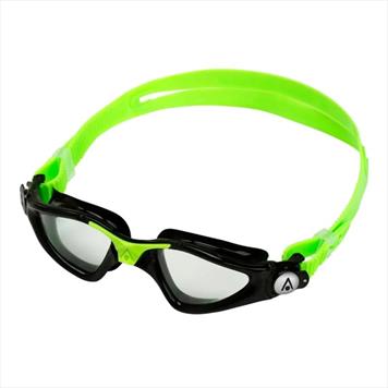 Aqua Sphere Kayenne Jr (Age 6-15) Swimming Goggles - Black & Green /Clear Lens