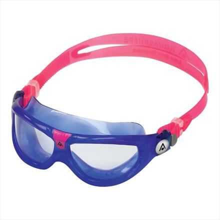 Aqua Sphere Seal Kid 2.0 Swimming Goggles Age 3+ - Blue & Pink/Clear Lens