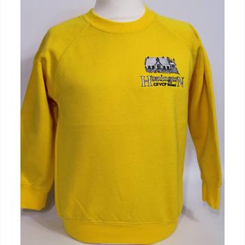 Honington School Yellow Sweatshirt With Logo - Age 3-4